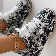 WW | Lässige Sneakers im Graffiti-Stil für Frauen