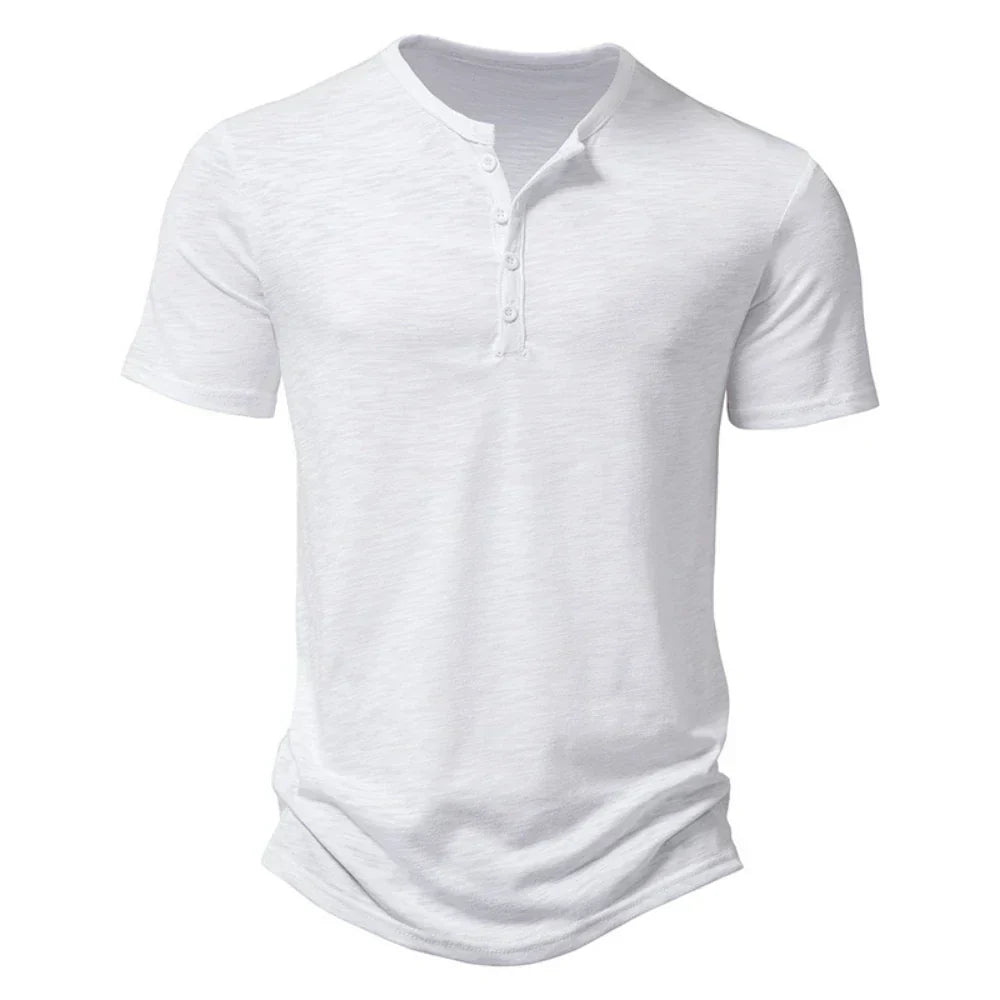 WW | Henley Kragen Herren T-shirt