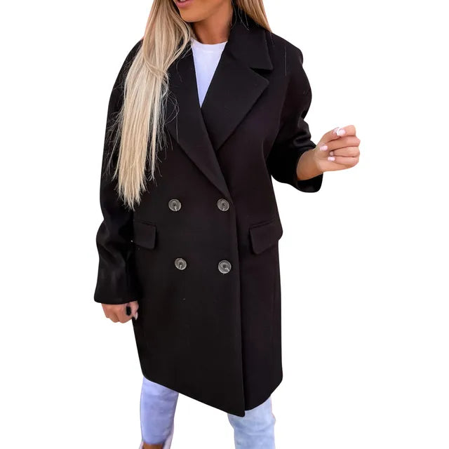 WW - Stilvoller Mid-Length Trenchcoat
