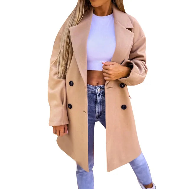 W&W Mode - Stilvoller Mid-Length Trenchcoat