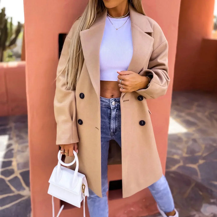 W&W Mode - Stilvoller Mid-Length Trenchcoat
