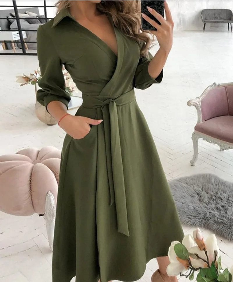 WW | Midi Kleid Elegantes Design Formelle & Abendmode