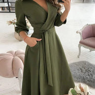 WW | Midi Kleid Elegantes Design Formelle & Abendmode