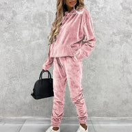 WW | Luxus Samt Jumper Und Jogginghose Set
