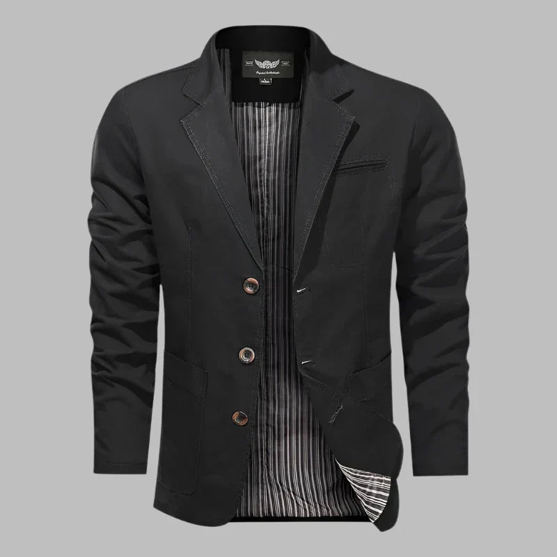 W&W Mode | Herbstlicher Herrenblazer Mit Knöpfen