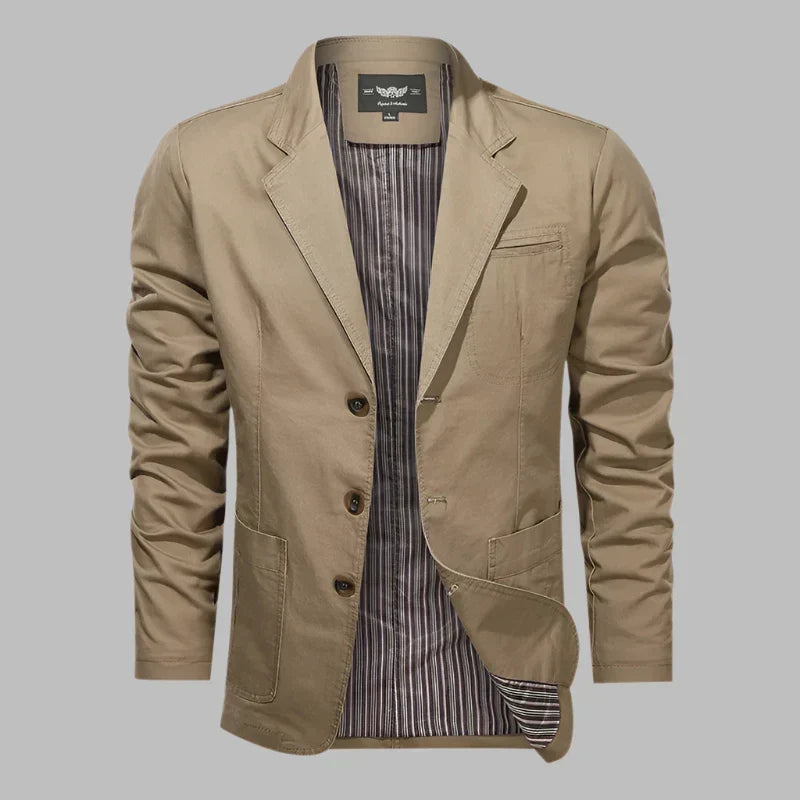 W&W Mode | Herbstlicher Herrenblazer Mit Knöpfen