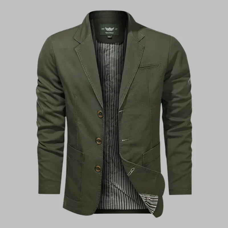 W&W Mode | Herbstlicher Herrenblazer Mit Knöpfen