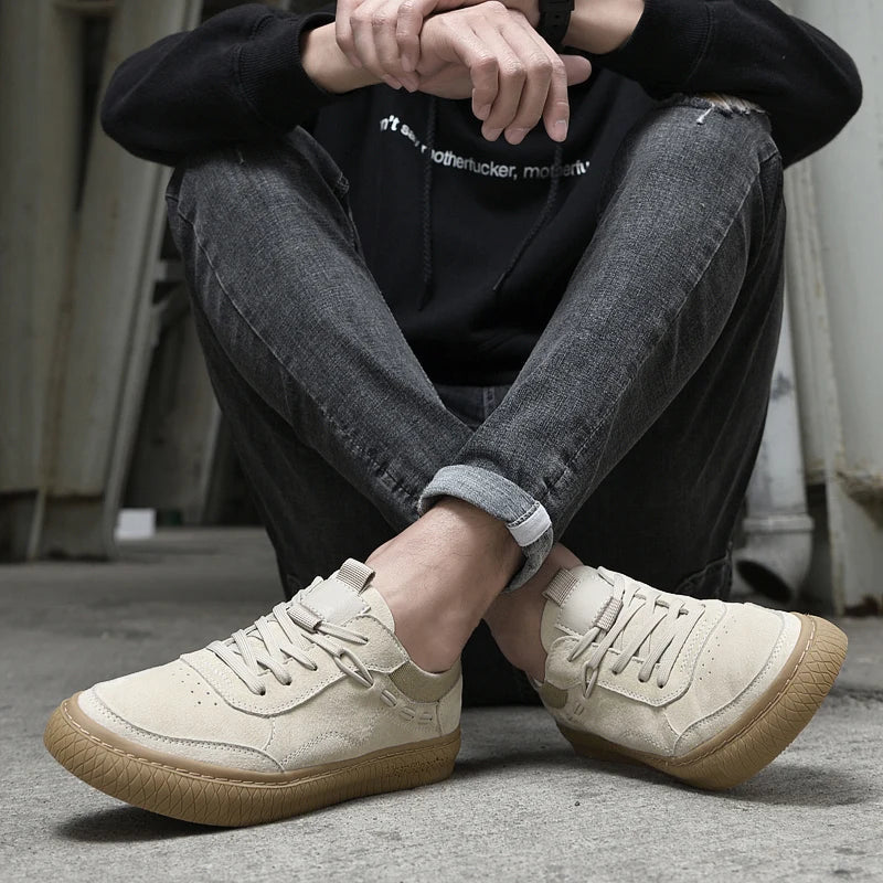WW | Wildleder Sneakers Mit Textur Sohle