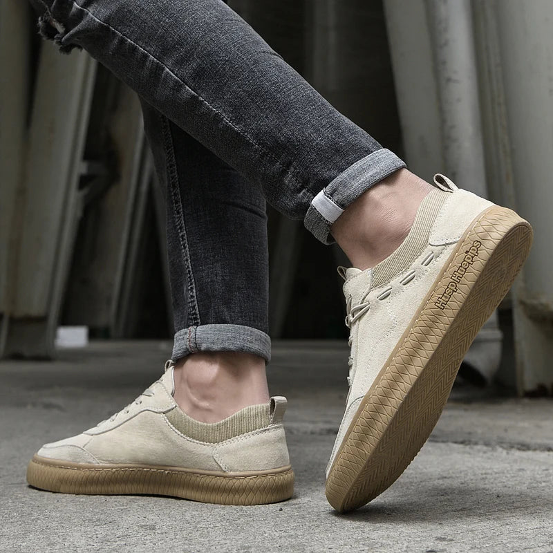 WW | Wildleder Sneakers Mit Textur Sohle