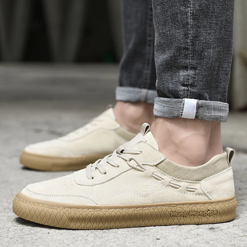 WW | Wildleder Sneakers Mit Textur Sohle