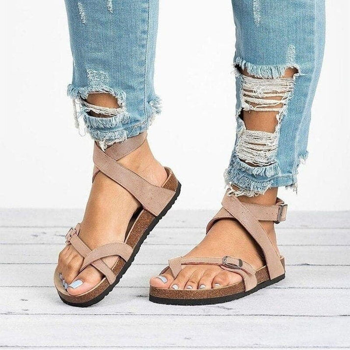 W&W Mode | Bequeme Sandalen mit Riemen