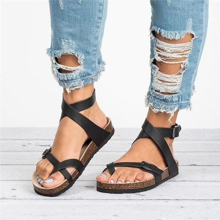W&W Mode | Bequeme Sandalen mit Riemen