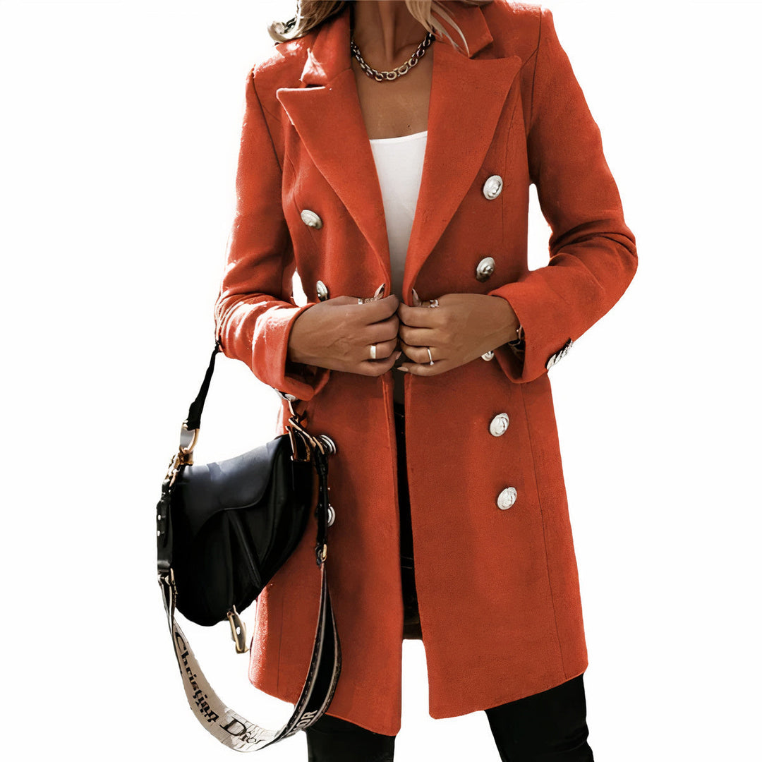 W&W Mode | Eleganter langer Trenchcoat für Damen