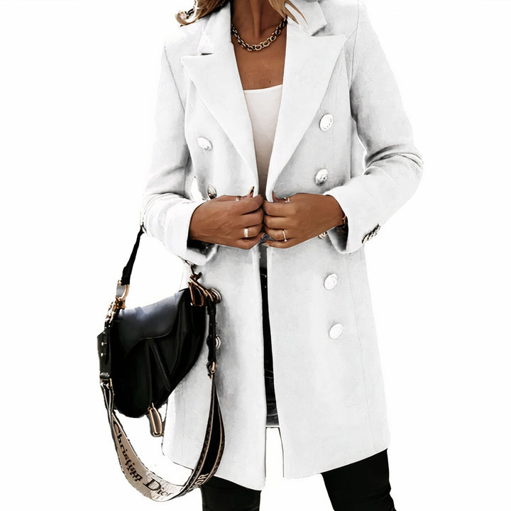 W&W Mode | Eleganter langer Trenchcoat für Damen