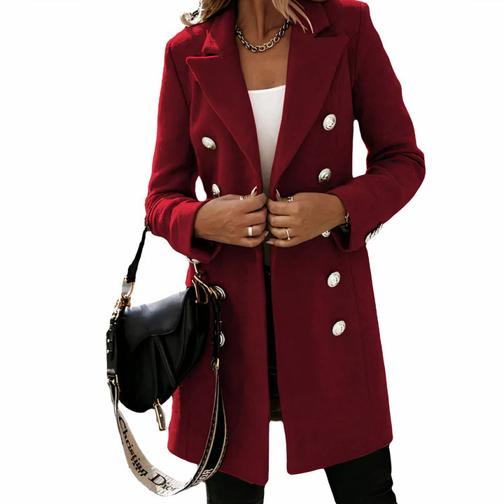W&W Mode | Eleganter langer Trenchcoat für Damen