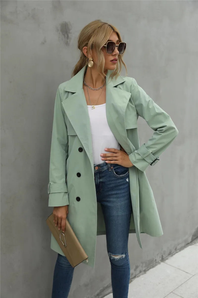 WW und Winter Trenchcoat Jacke Damen