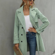 WW und Winter Trenchcoat Jacke Damen