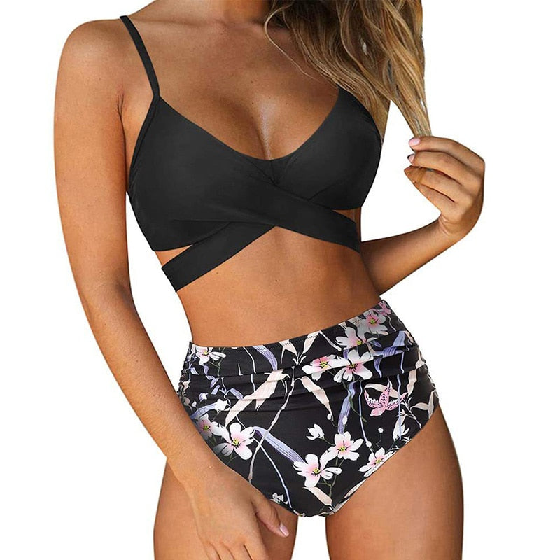 W&W Mode | Buntes High-Waist-Biki für Damen