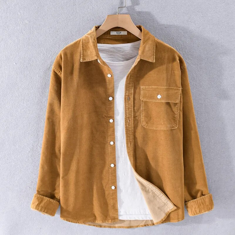 WW | Langarm Overshirt Aus Weichem Denim