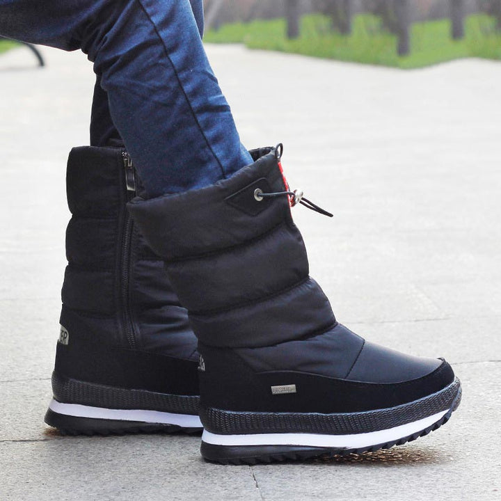 W&W Mode - Gefütterte Winter-Schneestiefel, Rutschfest & Wasserdicht