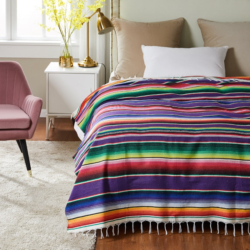 WW | Boho Stil Strand Picknickdecke / Wurfteppich