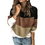 WW Gestreifter Langarm-Pullover