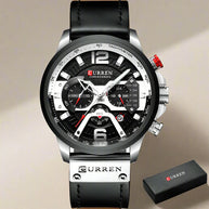 WW | Luxus Militär Leder Uhr Für Herren
