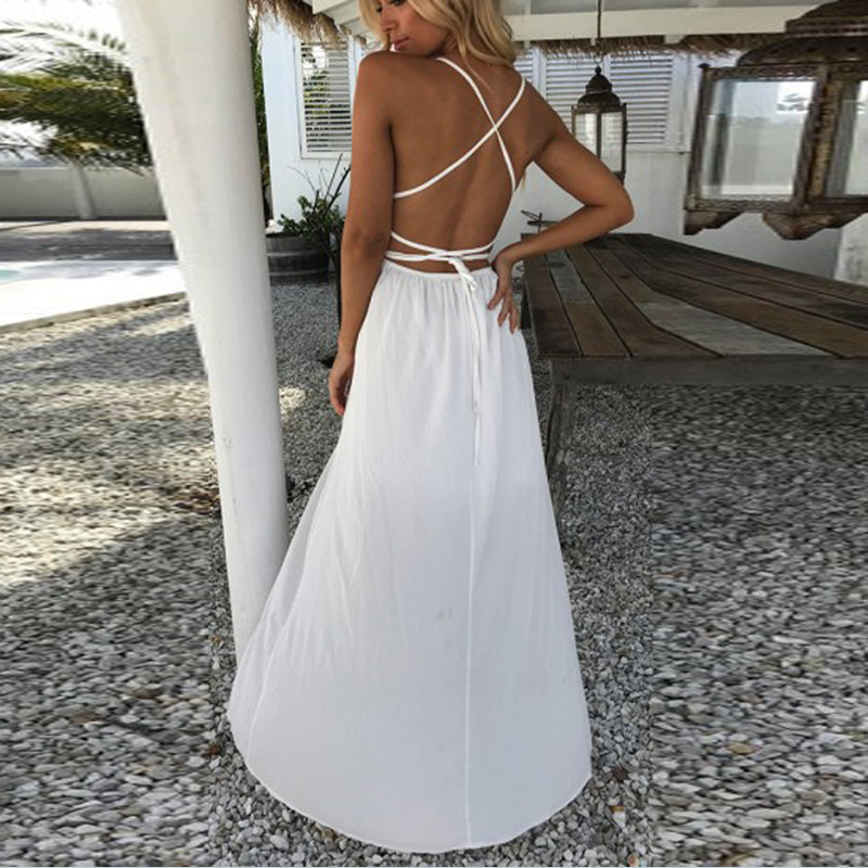 W&W Mode | Spitzen Boho Fließkleid