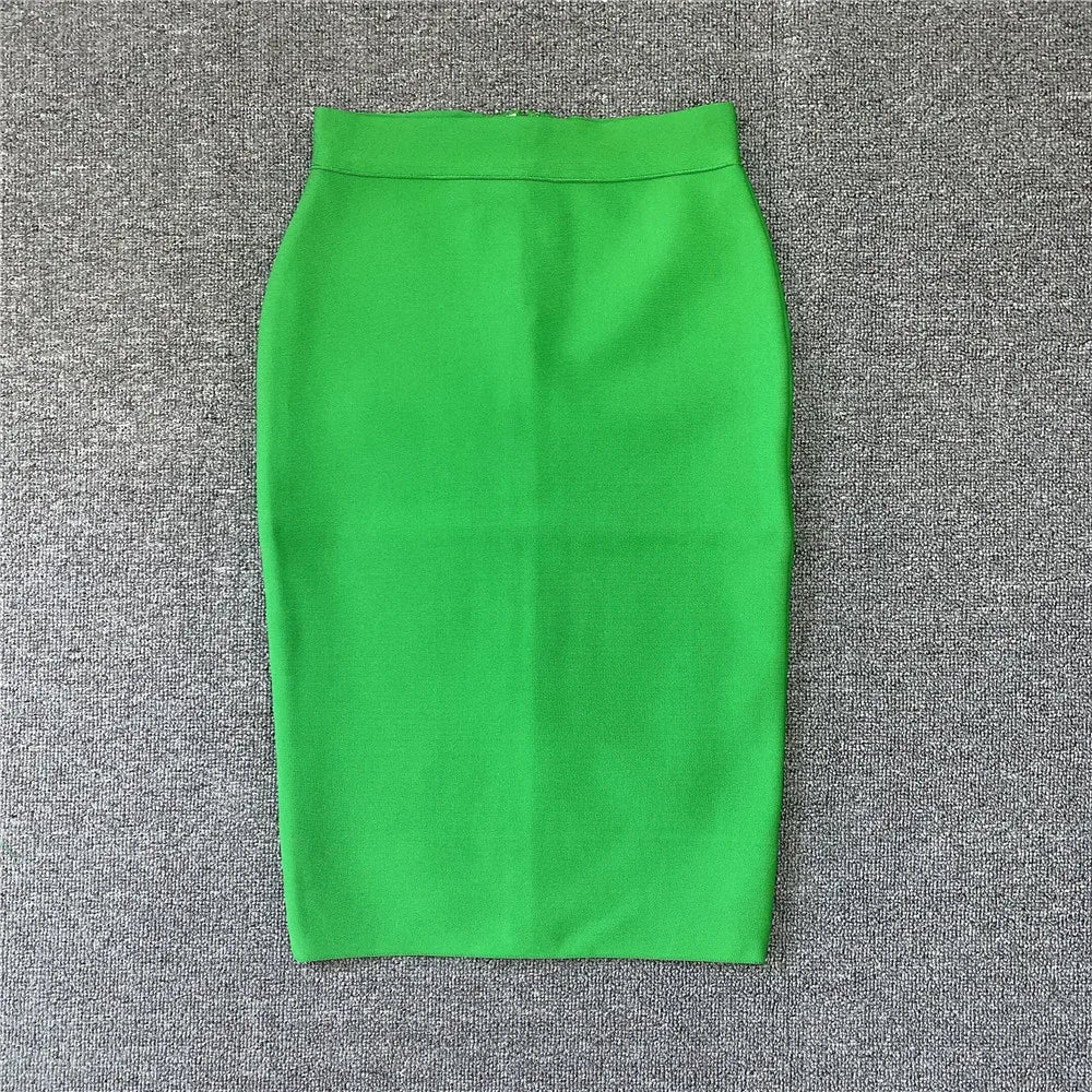 WW | Frauen Neue Rayon Bandage Rock Elegante Bleistiftrock Berühmte Sexy Club Party Kleidung Vintage Vestios