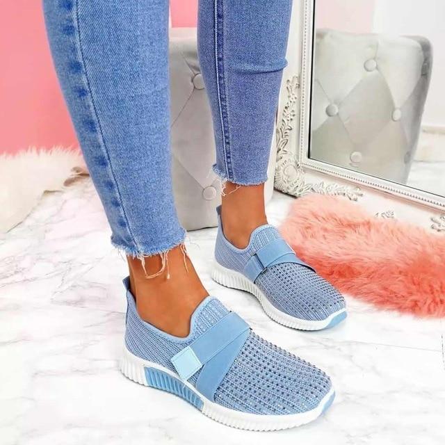 WW | Slip on Damen Sneaker Mit Klettverschluss