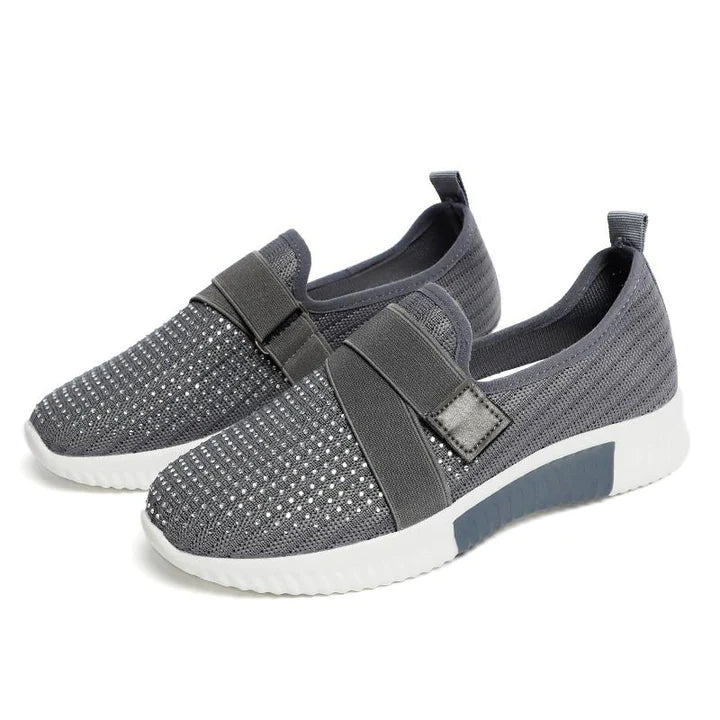 W&W Mode | Slip on Damen Sneaker Mit Klettverschluss