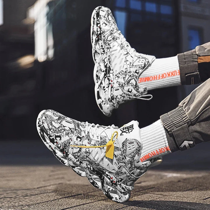 W&W Mode | Sneaker mit grafischem Druck und High-Tech-Ausstattung