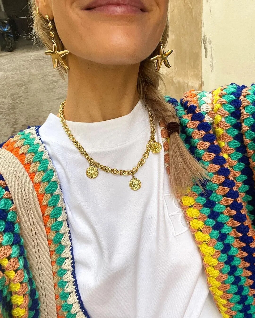 WW | Damen Boho Strickjacke