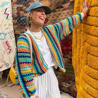 Boho Strickjacke