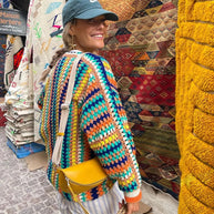 WW | Damen Boho Strickjacke