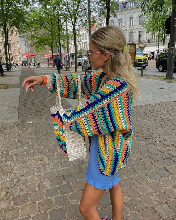 Boho Strickjacke