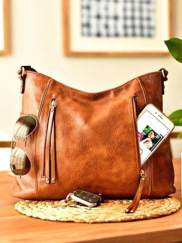 WW | Stilvolle Damen Vintage-Ledertasche