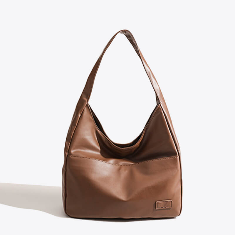 Hobo-Umhängetasche aus Kunstleder Kuriertasche