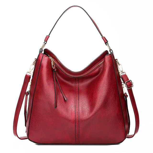 WW | Leder Tasche Mit Großer Kapazität Und Seitenfächern