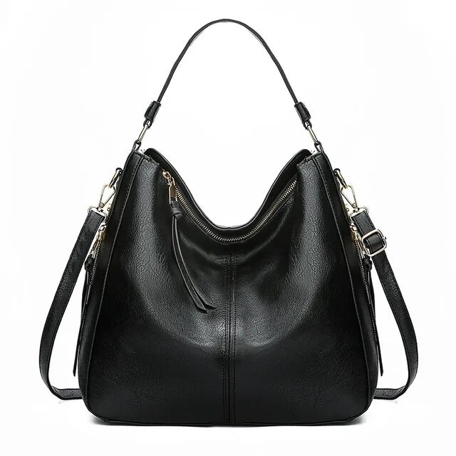 WW | Leder Tasche Mit Großer Kapazität Und Seitenfächern
