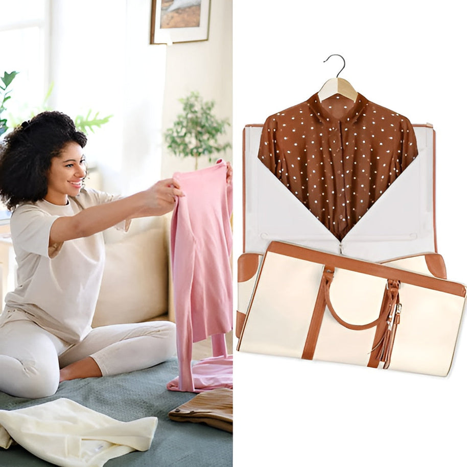 WW - Eleganter Kleiderorganizer Umhängetasche aus Vegan Leder