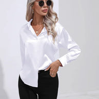 W&W - Elegante Satinbluse