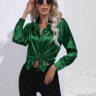 W&W - Elegante Satinbluse