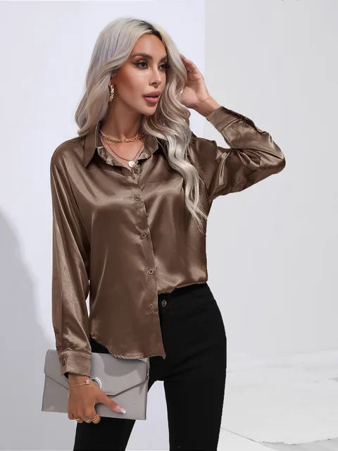 W&W - Elegante Satinbluse