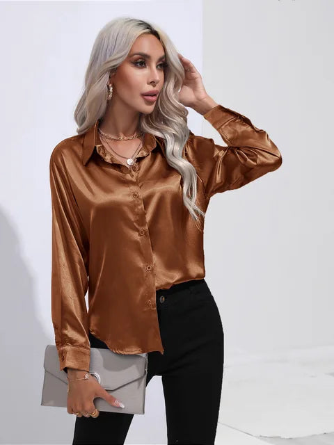 W&W - Elegante Satinbluse