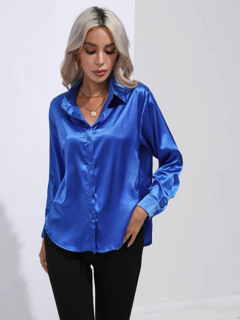 W&W - Elegante Satinbluse