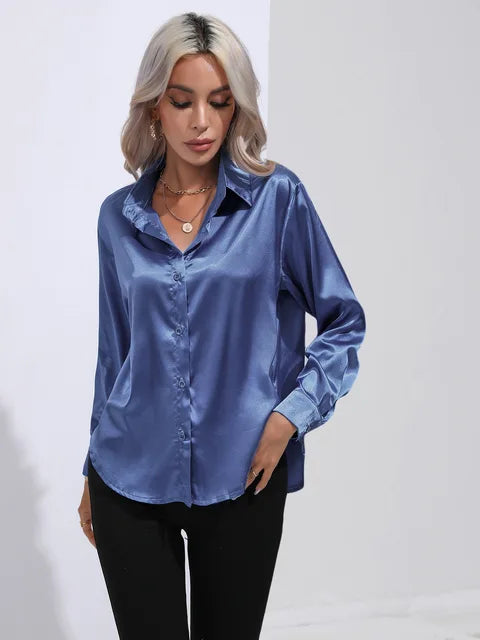 W&W - Elegante Satinbluse