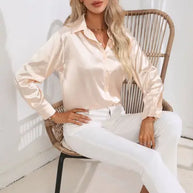 W&W - Elegante Satinbluse