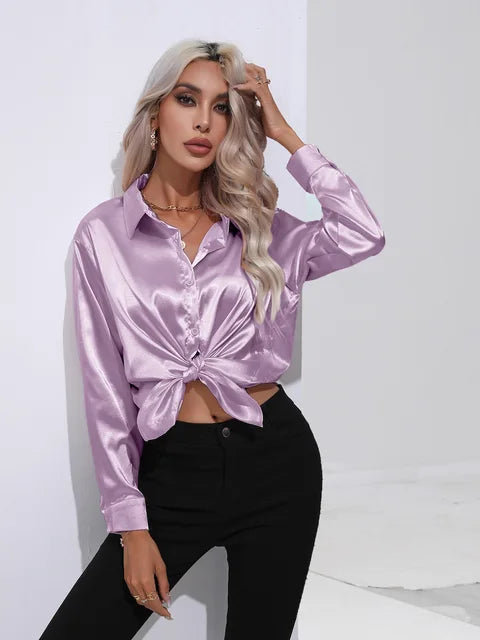 W&W - Elegante Satinbluse