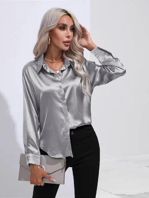 W&W - Elegante Satinbluse